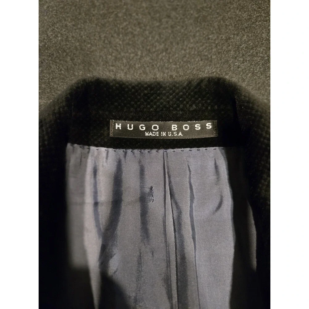 Hugo Boss Velvet Blazer 44R Black Rossellini USA Dinner Jacket Mens Formal